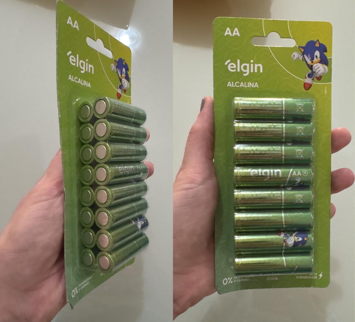š Pilha Alcalina AA com 16 unidades Elgin