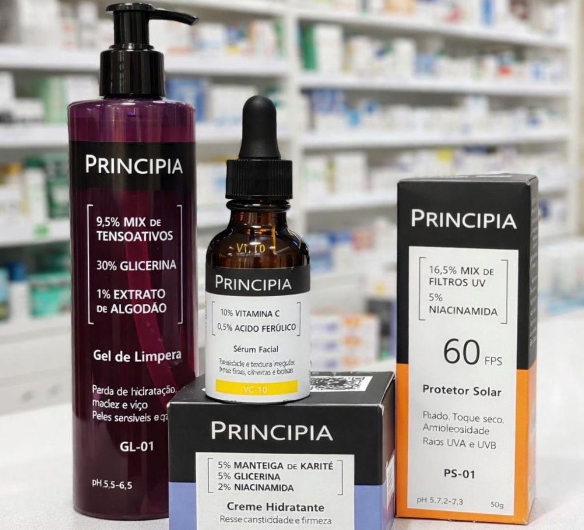 ✅ Principia Kit Essencial Gl-03 + Ch + Vc + Ps