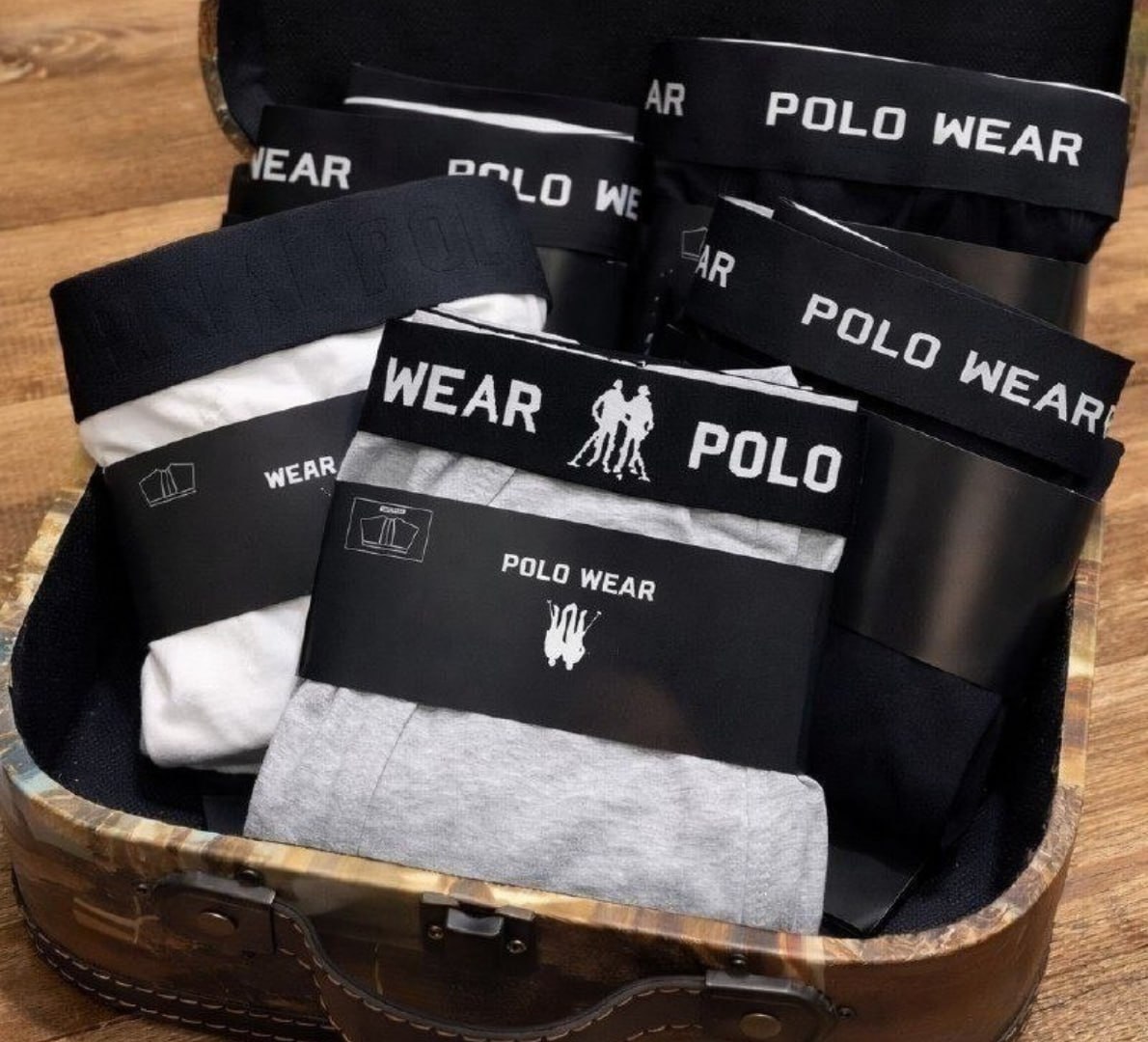 ✅ Kit 10 Cuecas Algodão Polo Wear Sortido