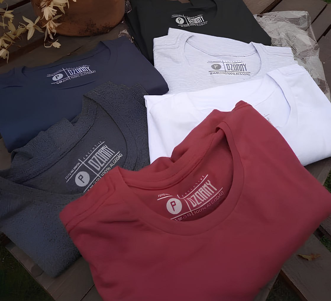 👕 Kit 5 Camisetas de Treino 100% Algodão