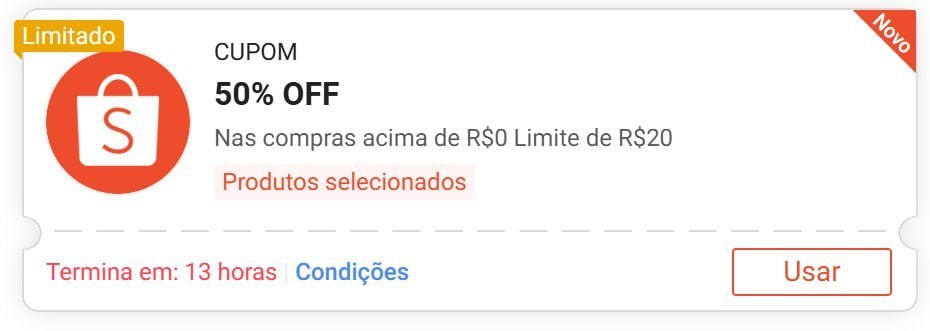 🚨 NOVO CUPOM SHOPEE 🚨