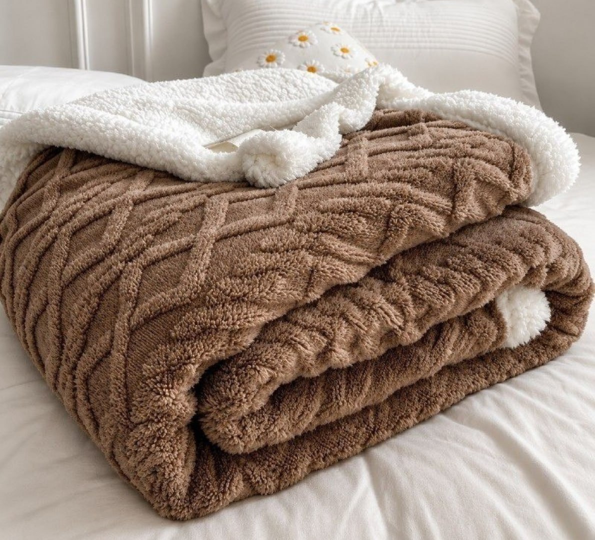 ✅ Cobertor Manta De Casal Sherpa 2,00x1,80
