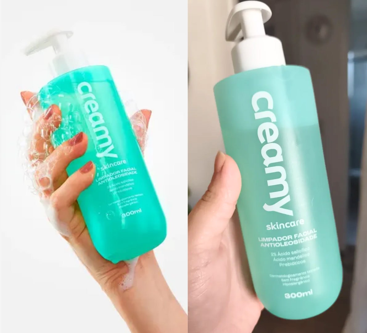 🧴 Limpador Facial Antioleosidade Creamy Skincare 300ml