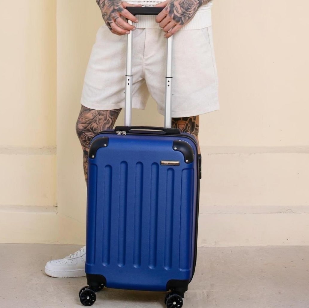 🧳 Mala De Viagem Bordo Mão Pequena 10kg Abs Cadeado 360 (3 Cores)