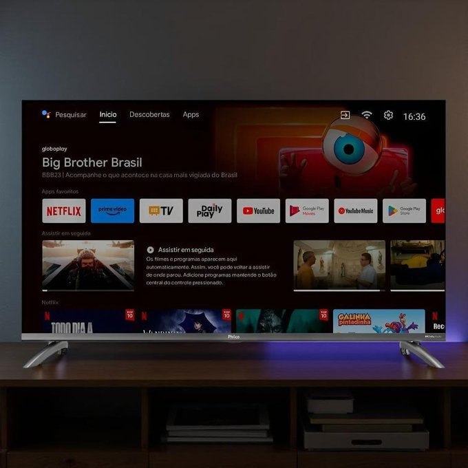 📺 Smart TV 39" Philco Full HD Roku TV Dolby Audio P39CRA