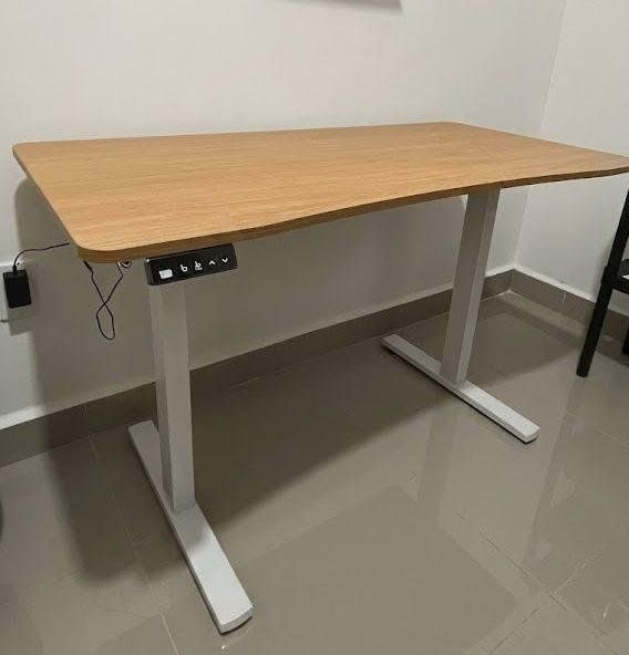✅ Mesa Office Zinnia Astera, 120cm,com Regulagem, Madeira