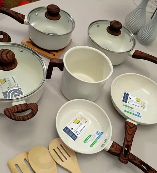 🍲 Jogo de Panelas Indução Antiaderente Cerâmica 10 Peças