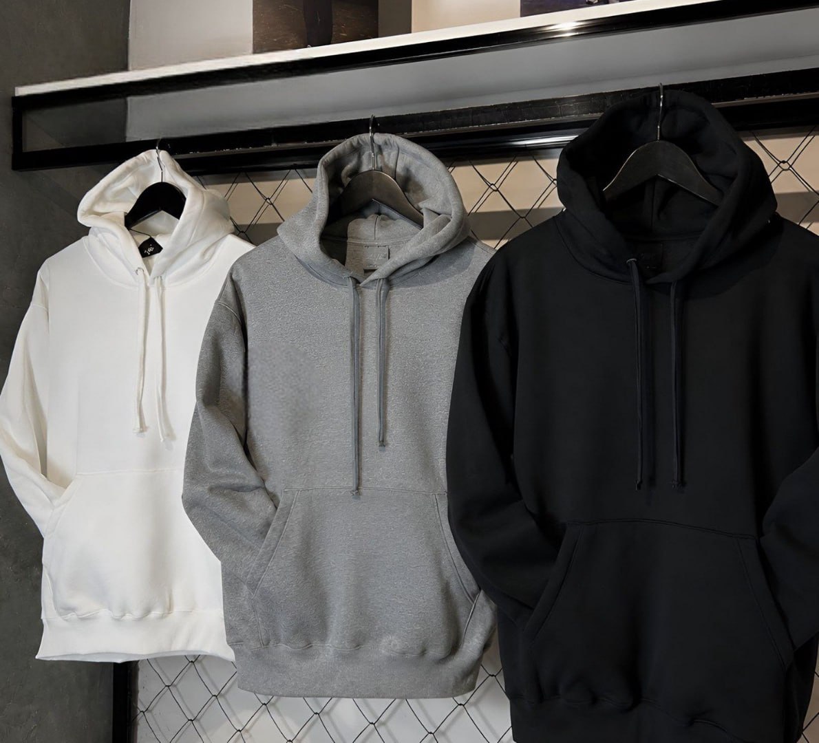 🧥 Kit com 3 Moletom Liso Algodão