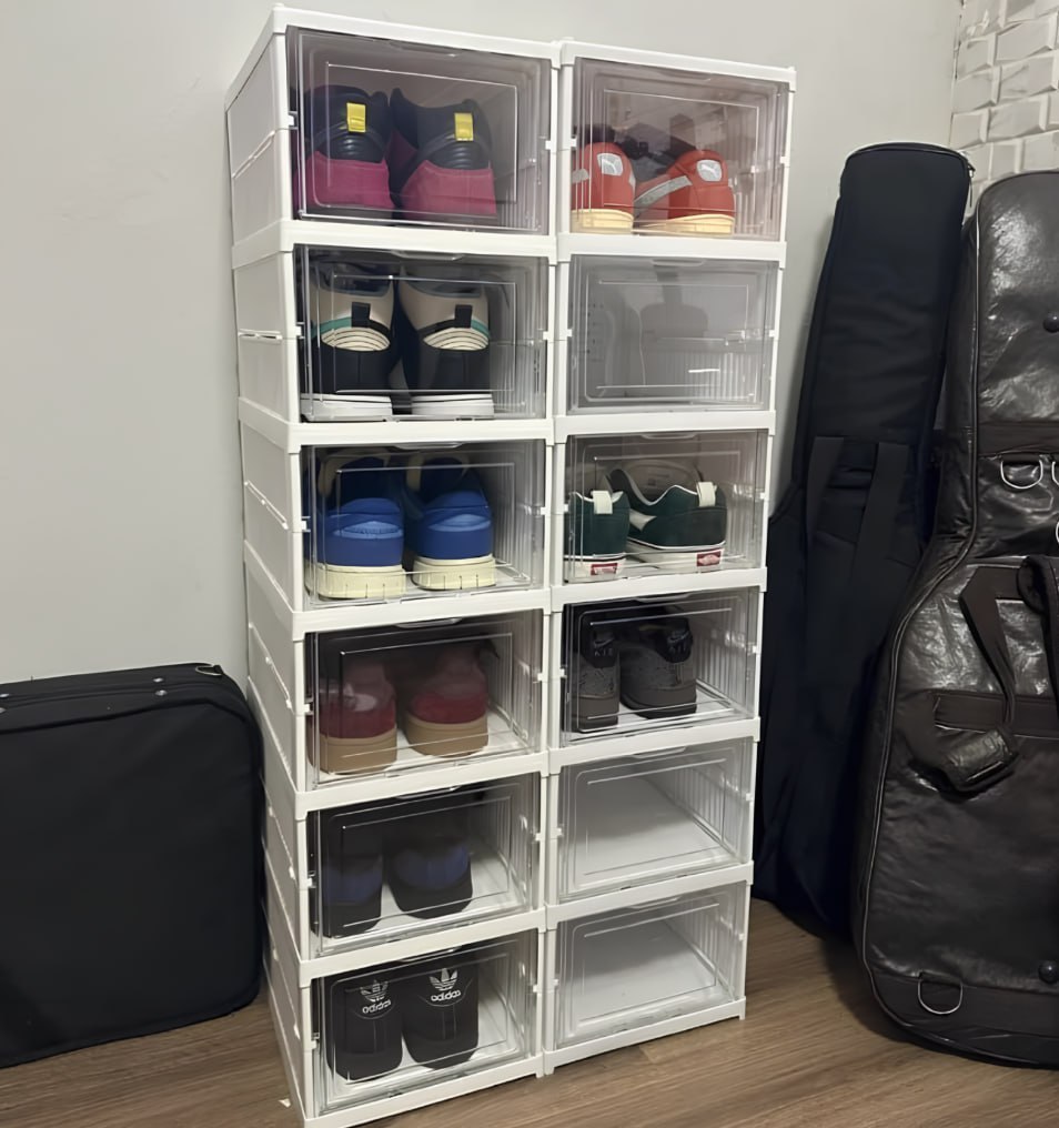 👟 Sapateira Organizador Sapatos Empilhável Vertical 6 Andares
