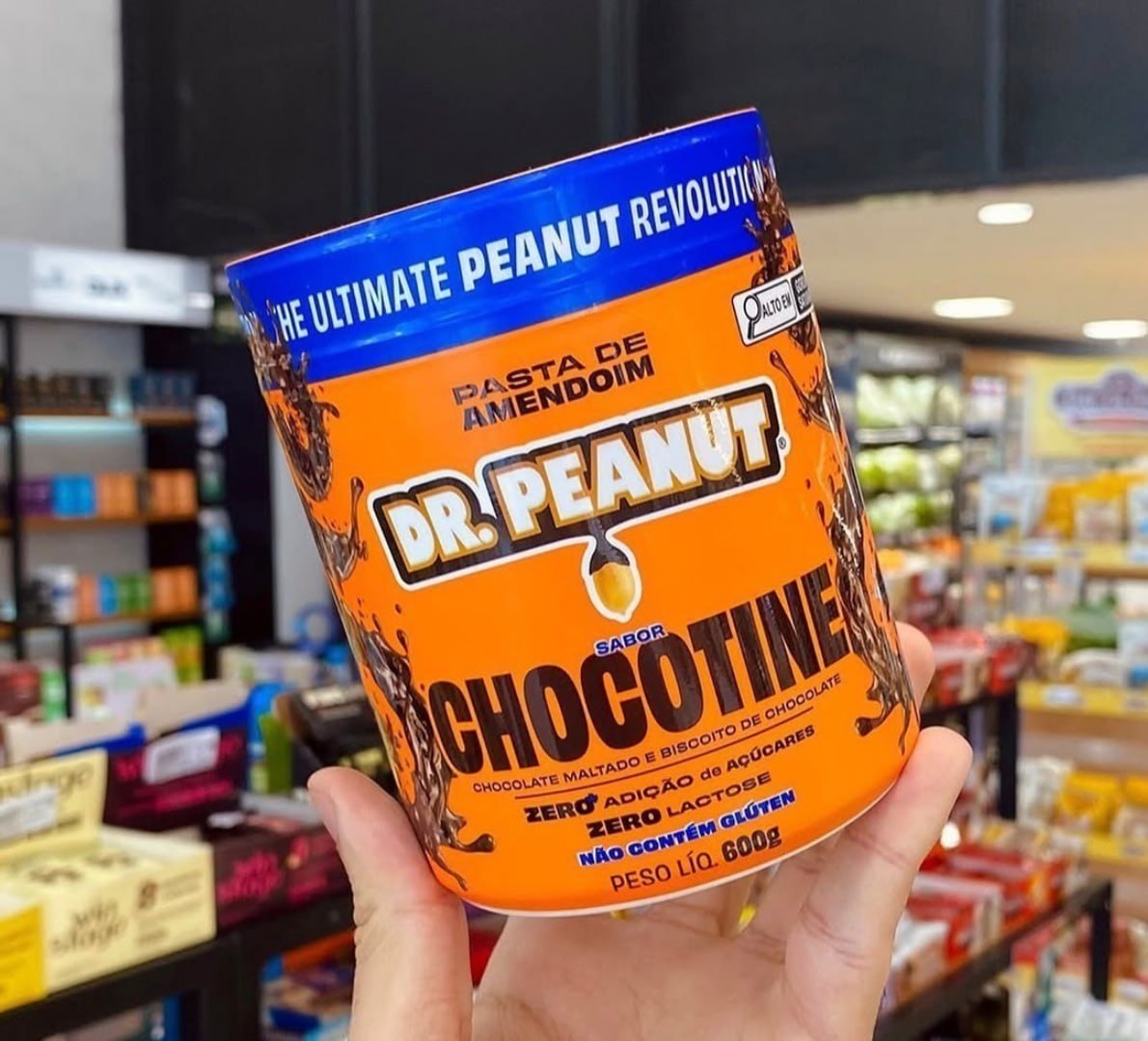 🥜 Dr. Peanut Pasta de Amendoim Gourmet Chocotine 600g