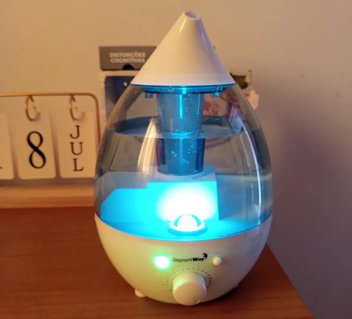 🌬 Umidificador De Ar Ambiente 1,3l Elétrico 127/220v