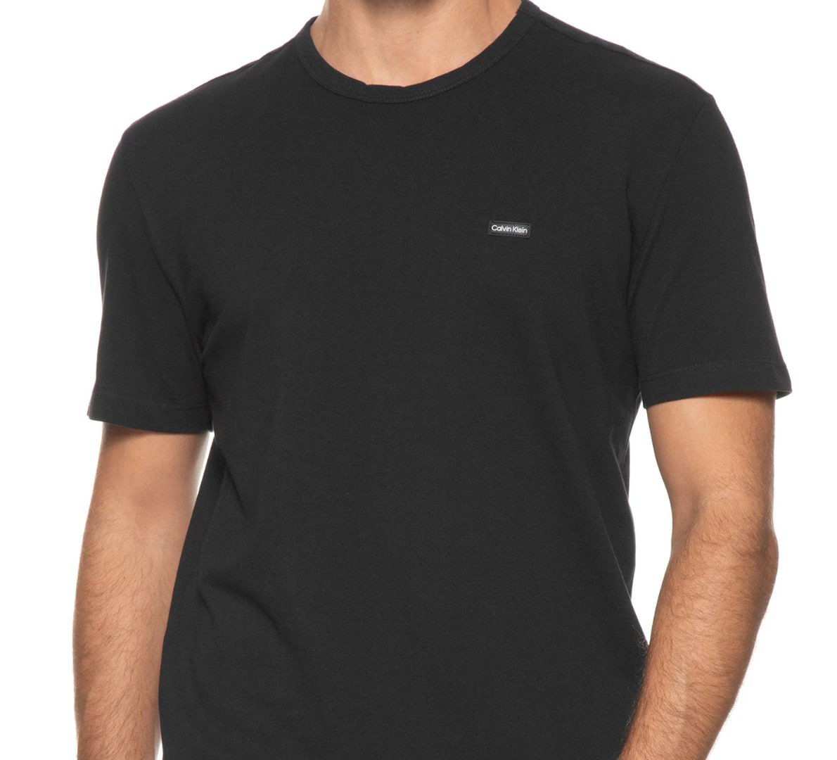 👕 Camiseta Calvin Klein Masculina Piquet Orgânico Preta