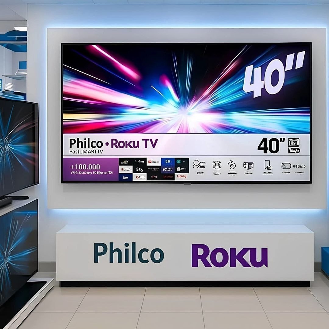 📺 Smart Tv Philco 40" Full Hd Roku Tv Hdr10 Dolby Áudio