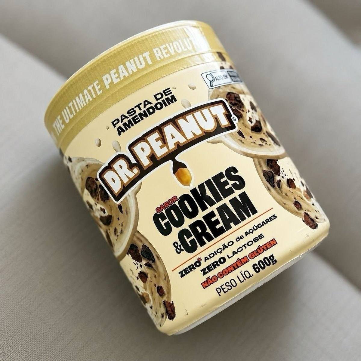 🥜 Pasta de Amendoim Dr Peanut Cookies & Cream 600g