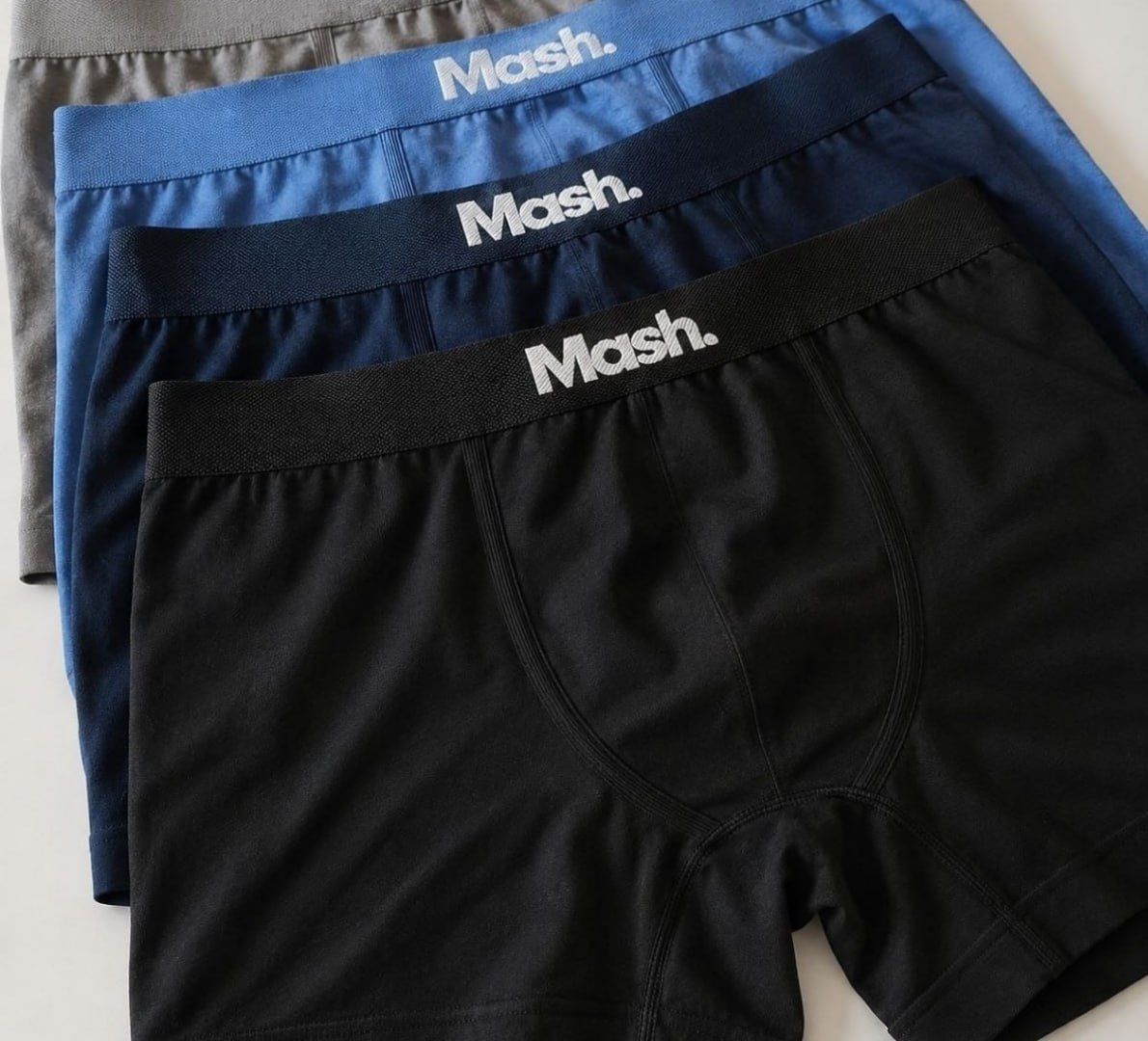 🩲 Kit Com 4 Cuecas Boxer Microfibra Mash Sem Costura