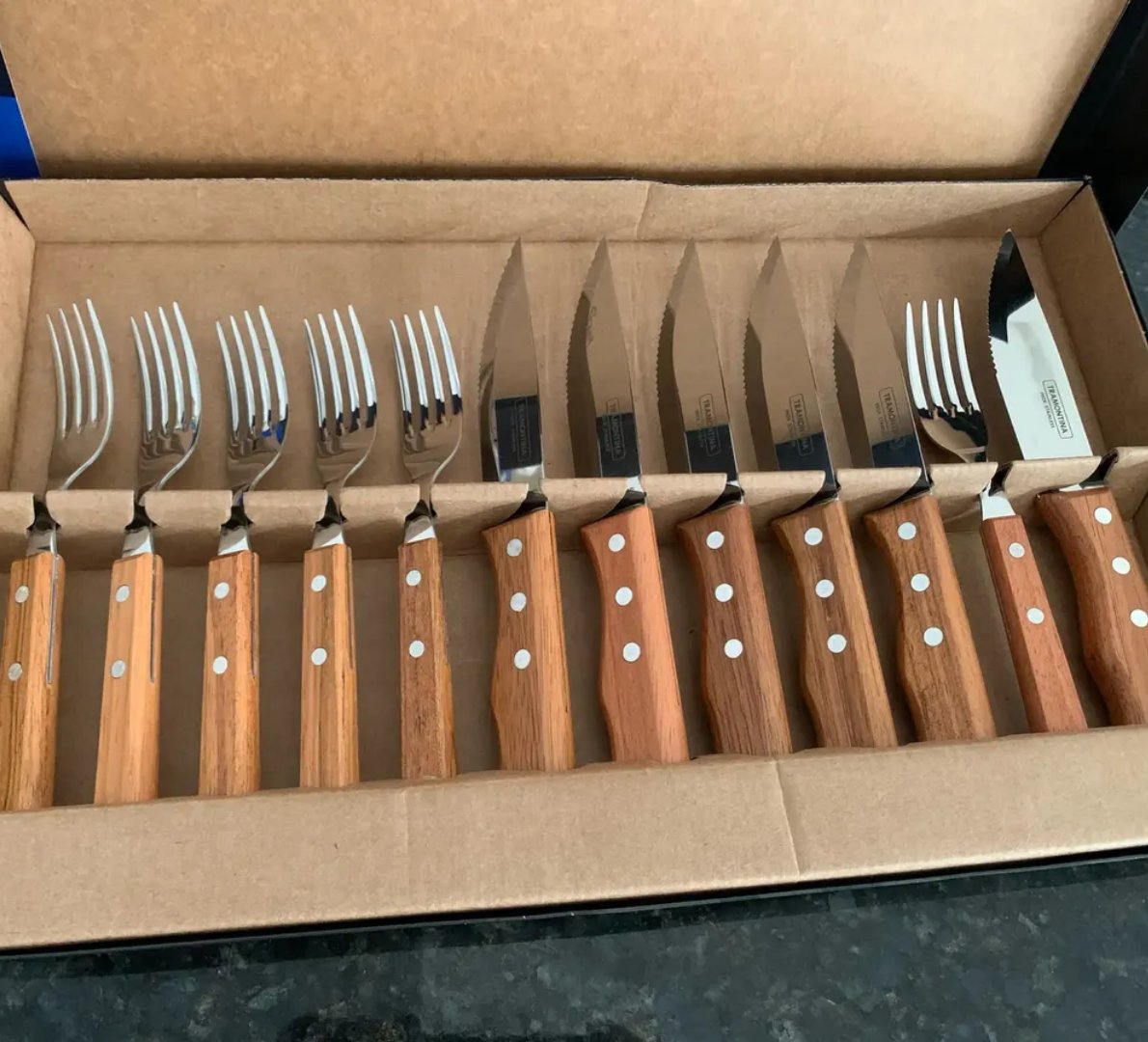 🍴 Kit Talheres Churrasco Tramontina 12 unidades