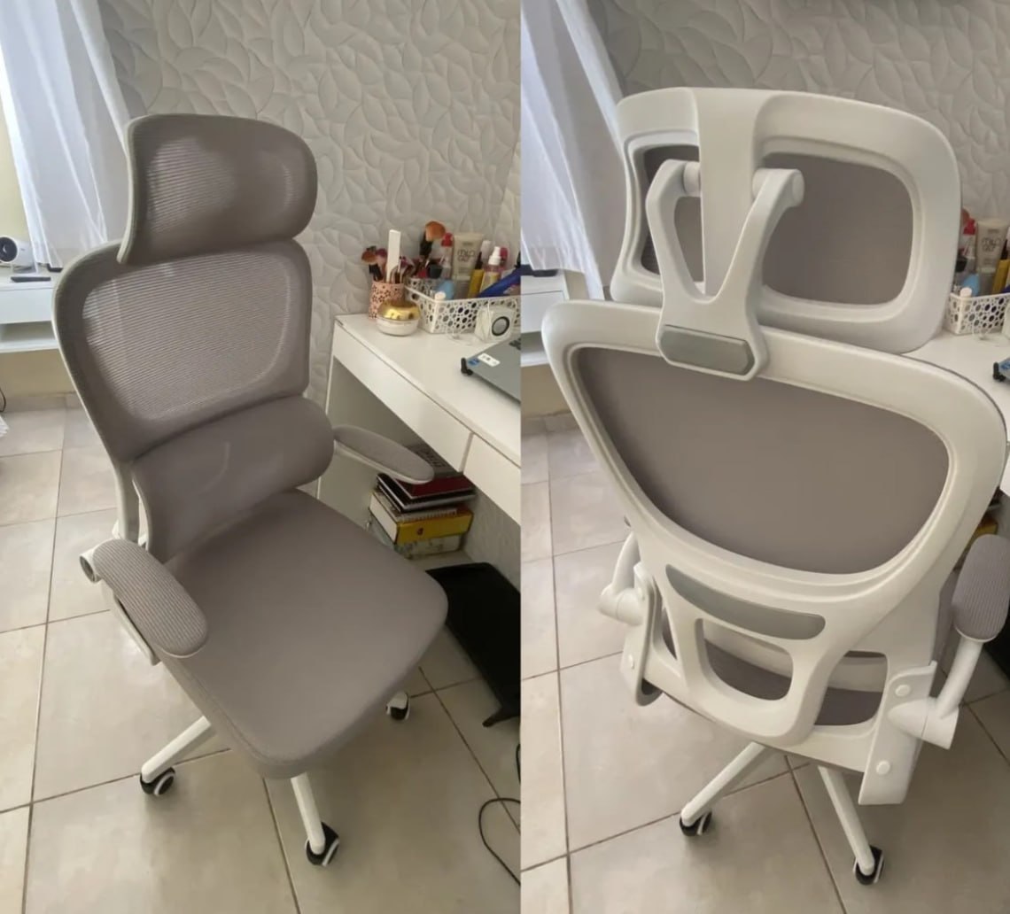 🪑 Cadeira Escritório Ergonômica Genebra G500 Luvinco Cor Cinza