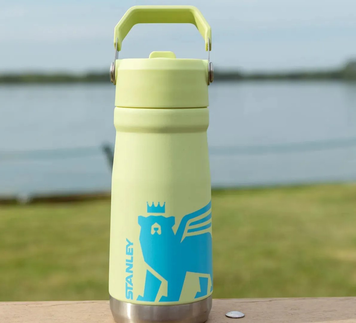 ✅ Garrafa Térmica Stanley Flip Straw Youth Citron 500ml