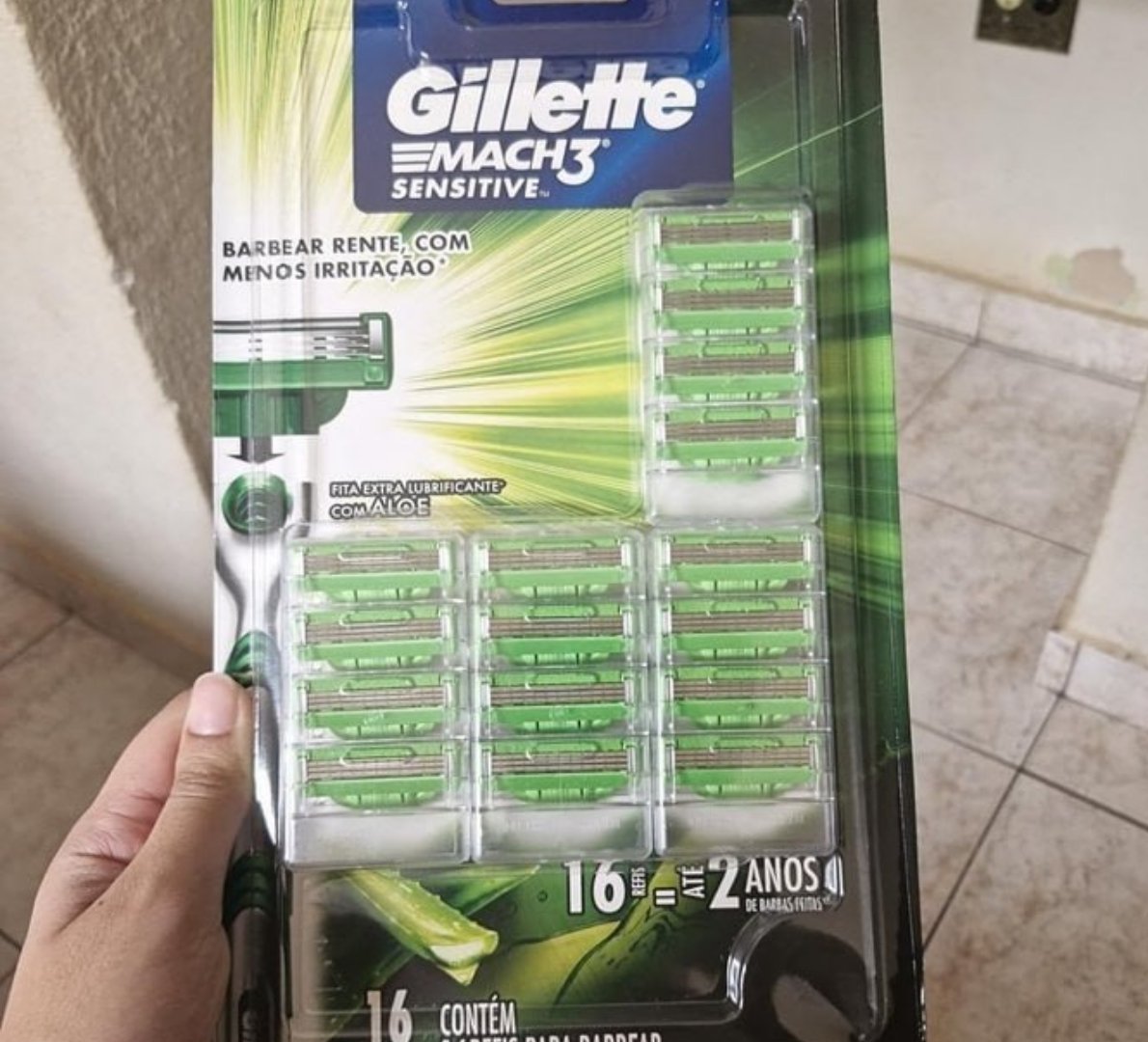 🪒 Carga para Gillette Mach3 Sensitive - 16 unidades