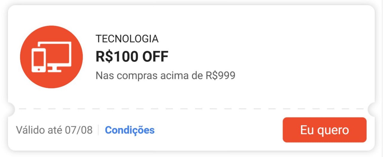 🚨 CUPOM SHOPEE TECNOLOGIA 🚨