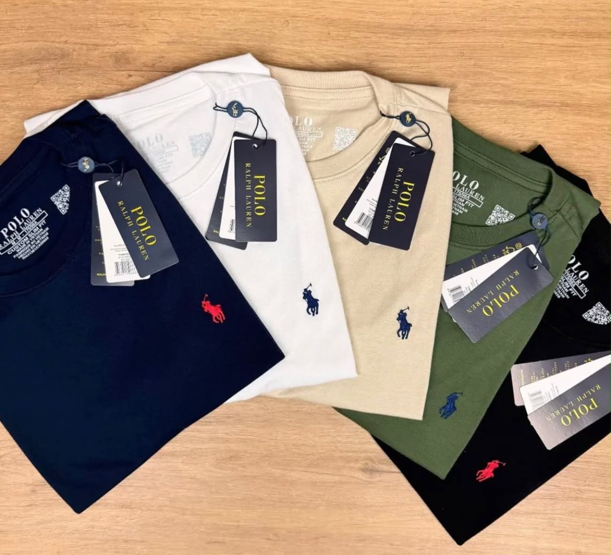 👕 Camiseta Ralph Lauren Slim Fit (Em cores)