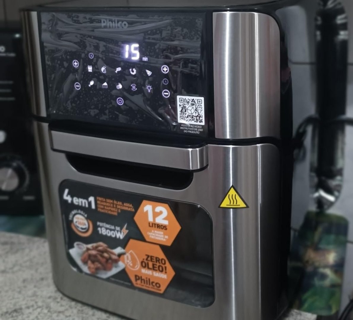♨️ Air Fryer Oven Philco 12L 4 em 1 1800W 127v