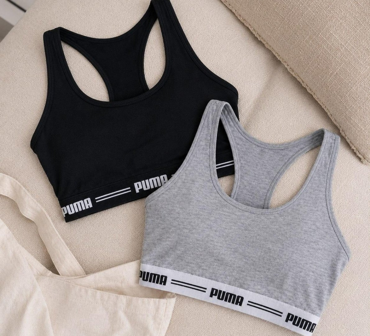 ✅ Kit com 2 Tops Puma Fitness Algodão