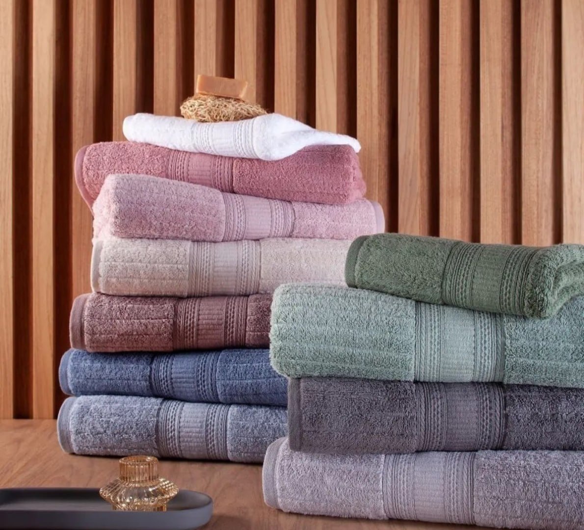 🛀 Jogo De Toalhas Buddemeyer- 4 peças em cores
