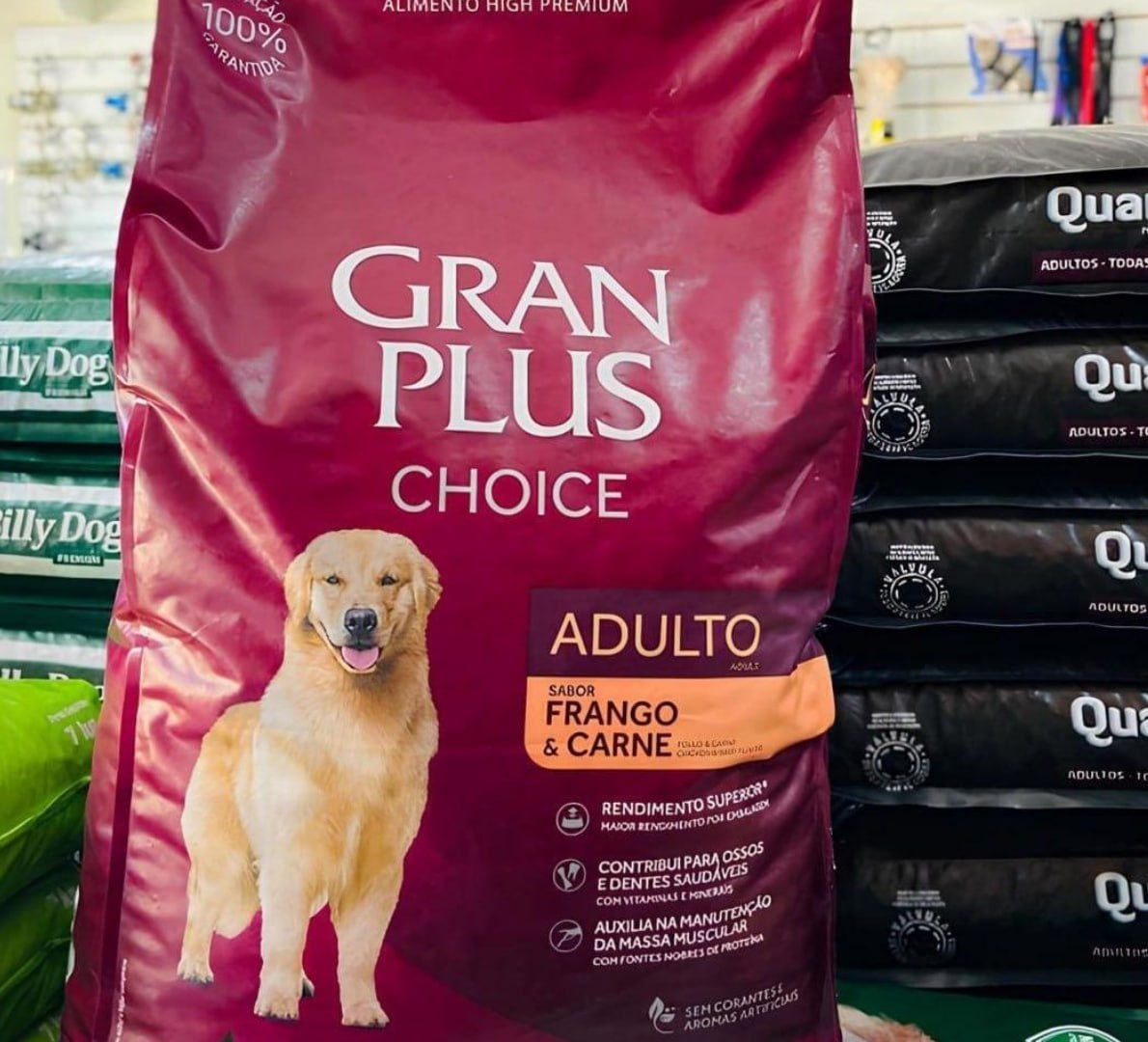 🐶 Ração Gran Plus Choice Cães Adultos Frango e Carne 10,1kg