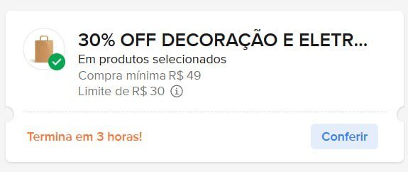 🎟 CUPOM: DECORELETROS0308