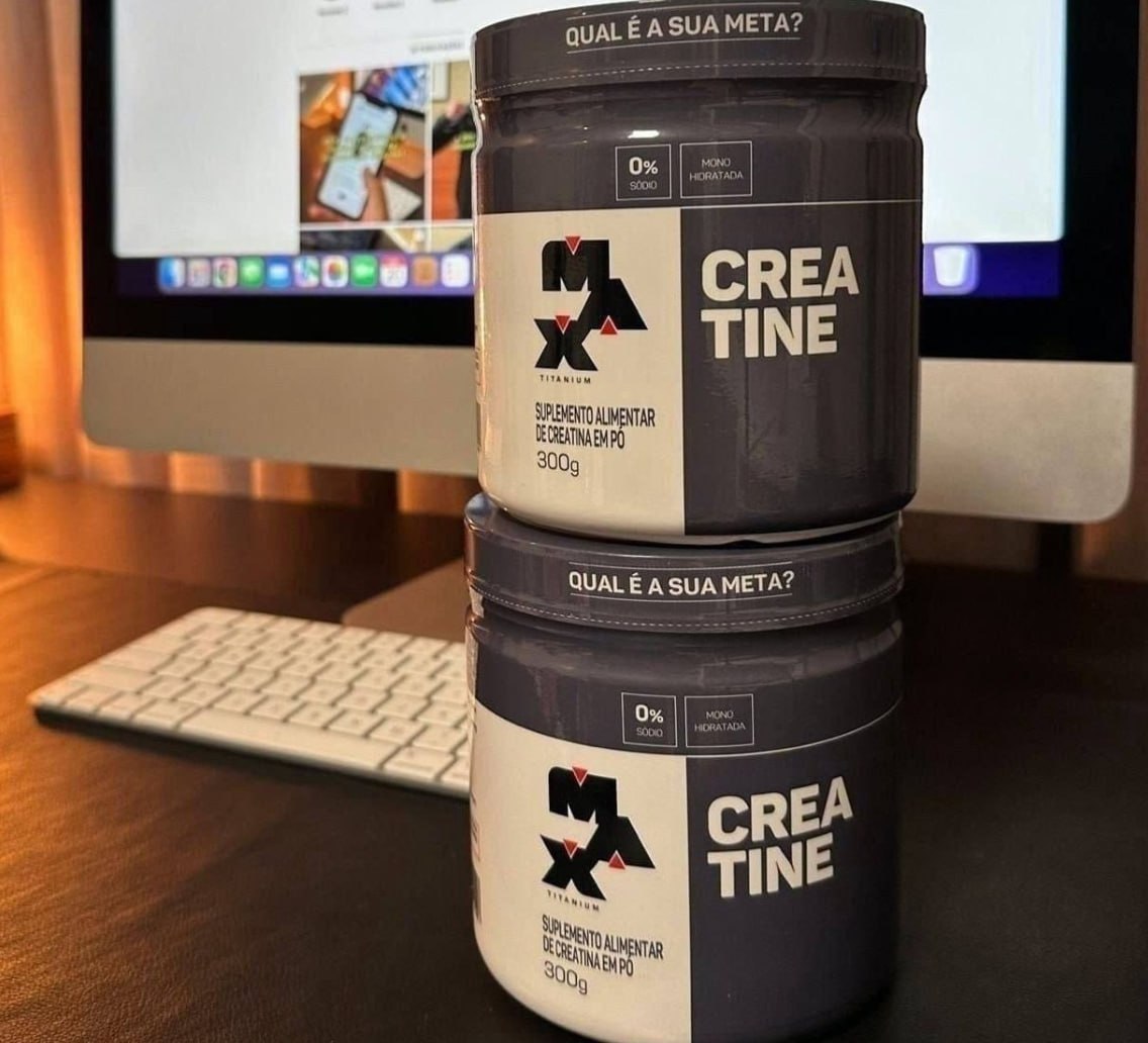 💪 Kit 2x Creatina 300g Max Titanium Monohidratada