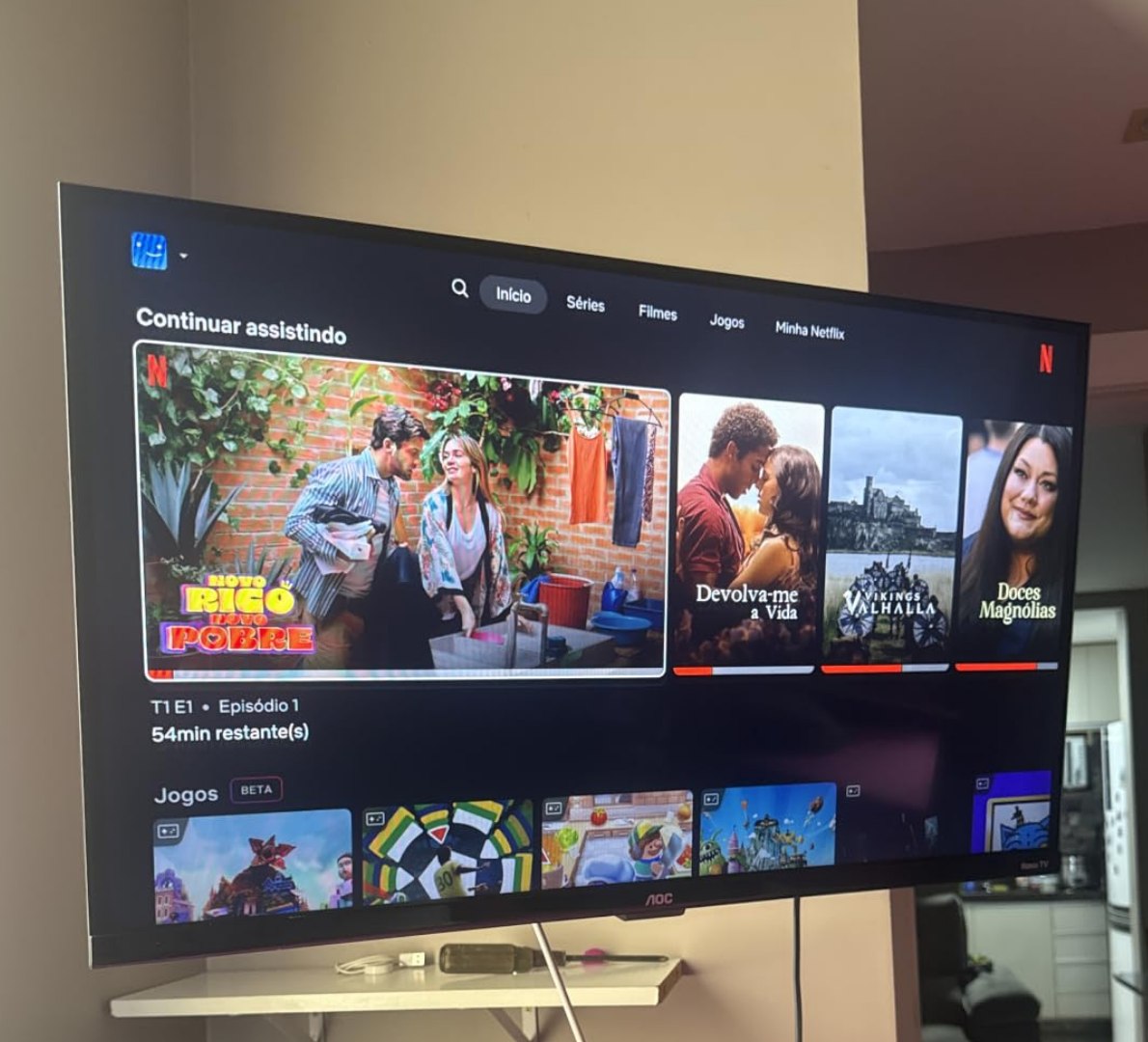 📺 Smart TV LCD LED 32 AOC Wi-Fi HD Quad