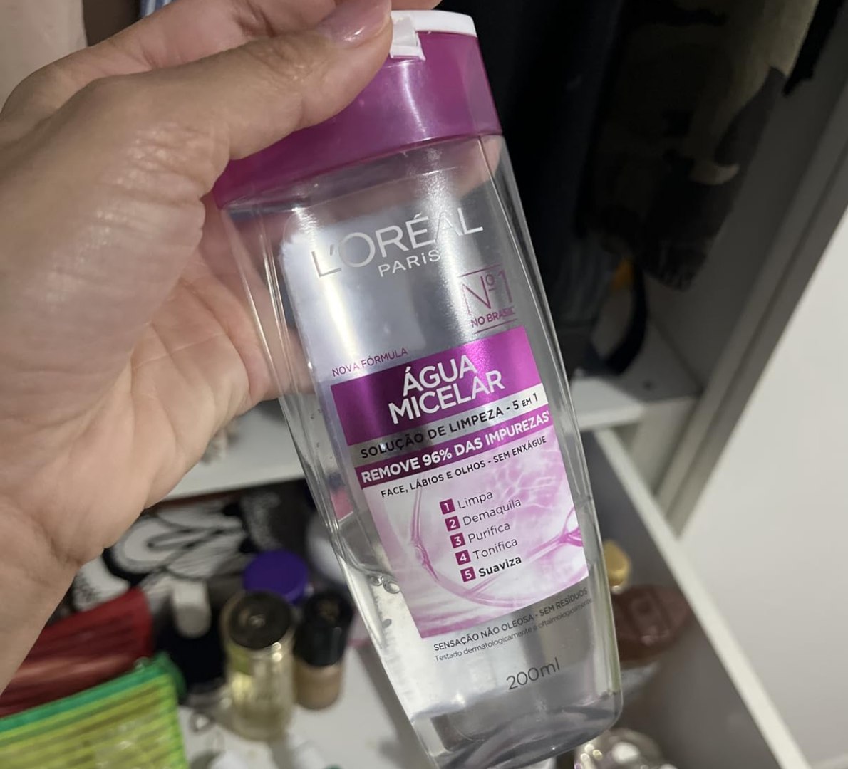 ✅ L'Oréal Paris Água Micelar Solução de Limpeza 5 em 1 200ml
