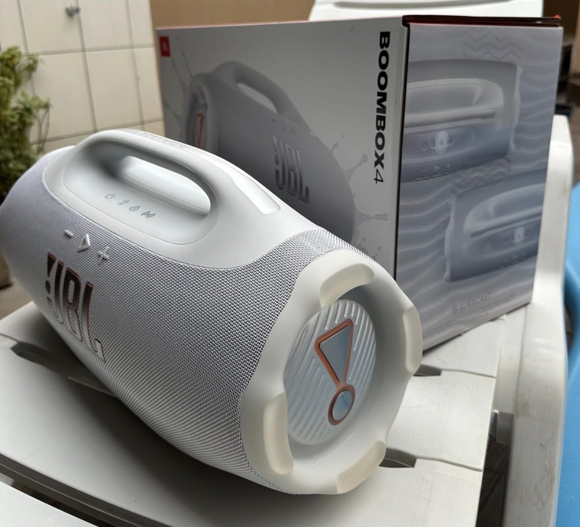 🎶 Caixa de Som JBL Boombox 4 Bluetooth Branca