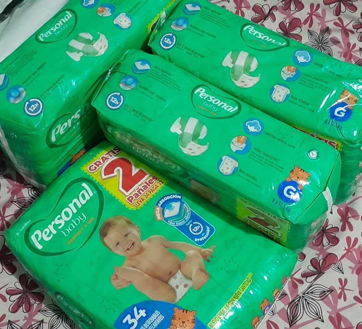 👶 Fralda Infantil Personal Baby Protect e Sec G - 34 Unidades
