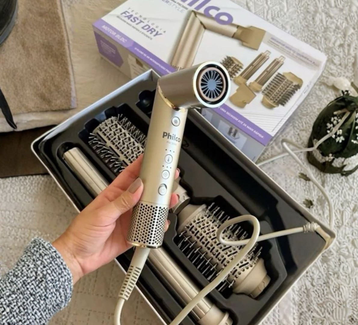✅ Secador de Cabelos Philco 4 em 1 Dobrável