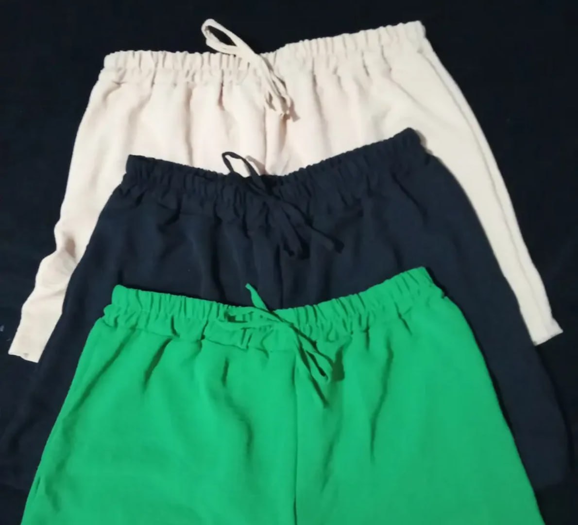 🩳 Kit 3 Shorts Básico Cintura Alta Confortável-Em cores