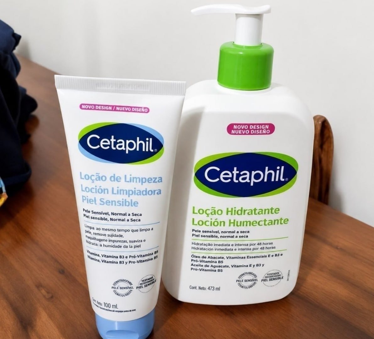🧴 Kit Creme Hidratante 473g e Loção de Limpeza 100ml Cetaphil