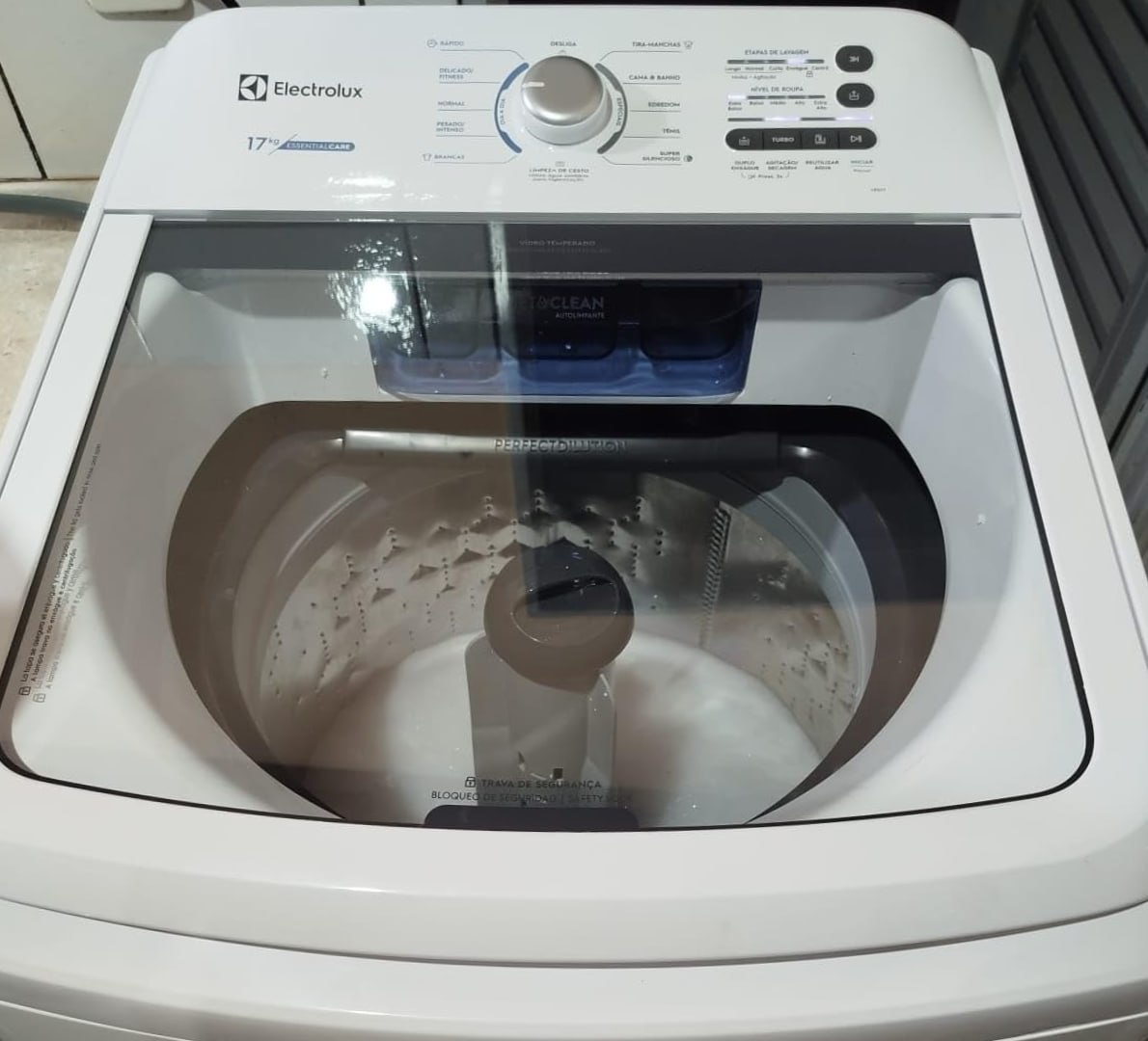 💧 Máquina de Lavar 17kg Electrolux Essential Care com Cesto Inox, Jet&Clean e Ultra Filter 127...