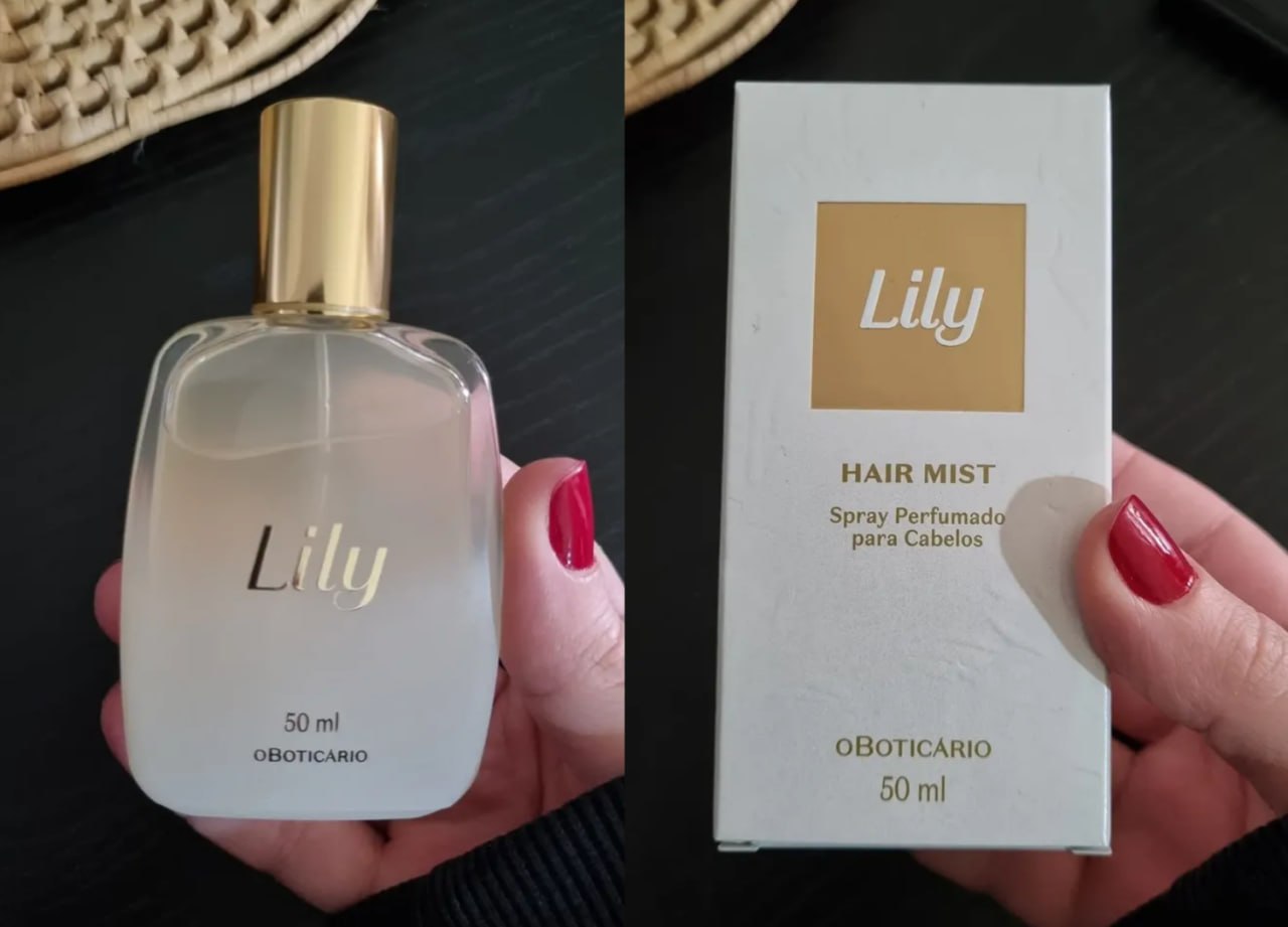 🧴 O Boticário Lily Spray Perfumado Para Cabelos 50ml