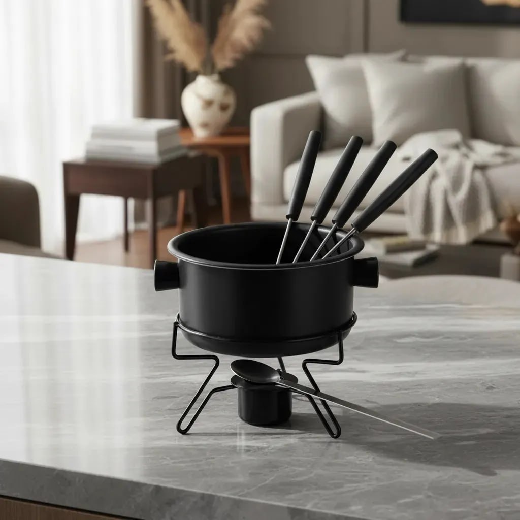 🍓 Aparelho Fondue Pop Antiaderente 7 Pçs