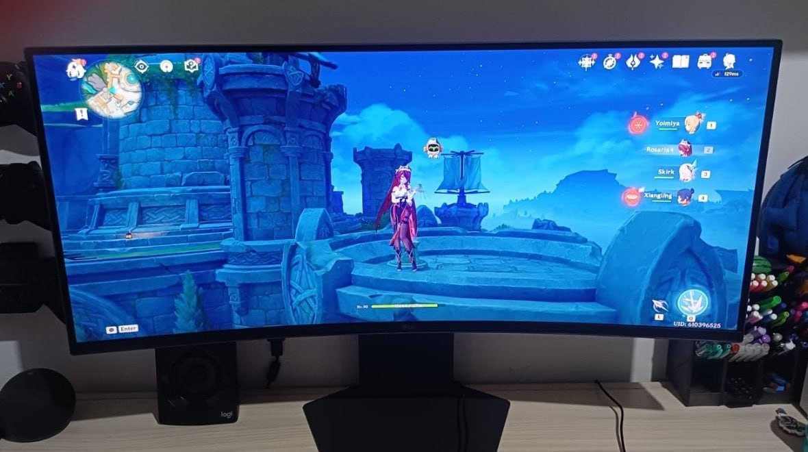 🖥 Monitor Gamer LG UltraGear Curvo 34" QuadHD 2K, UltraWide 1800R, 160Hz, 1ms (MBR)