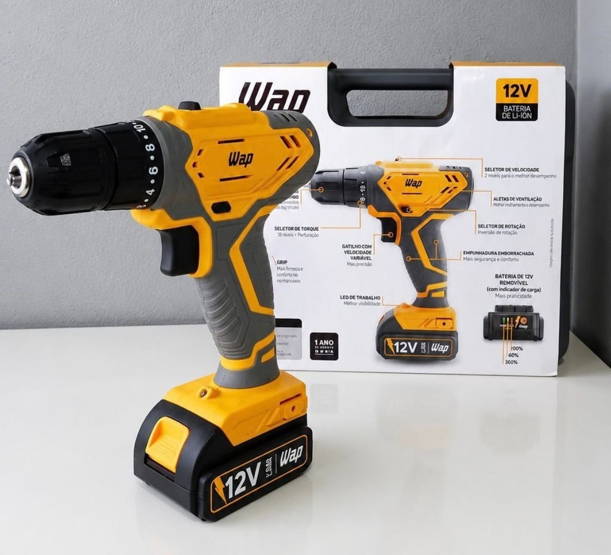 🧰 Parafusadeira e Furadeira de Impacto Wf 12k3.2 WAP