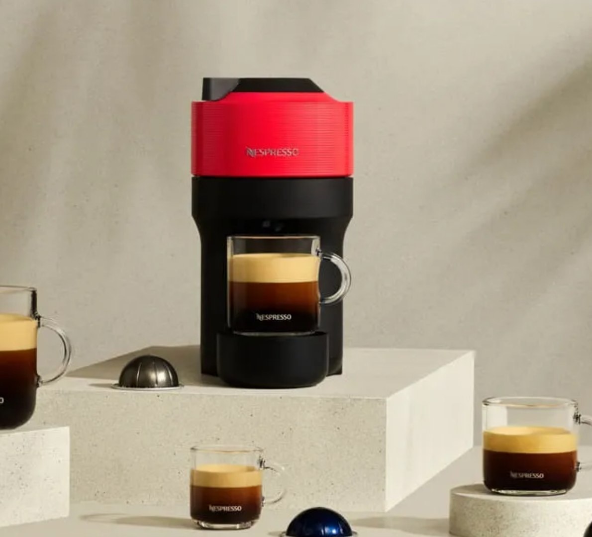 ☕️ Cafeteira Nespresso Vertuo Pop Vermelho Pimenta 220V