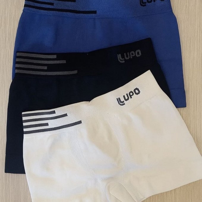 🩲 Kit 6 Cuecas Lupo Boxer Box Sem Costura Basic Microfibra