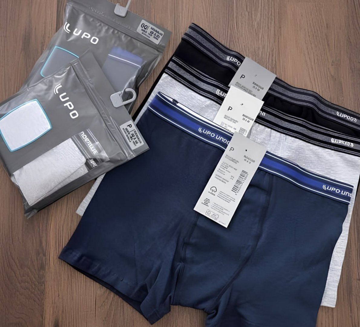🩲 Kit 4 Cuecas Boxer Lupo Algodão