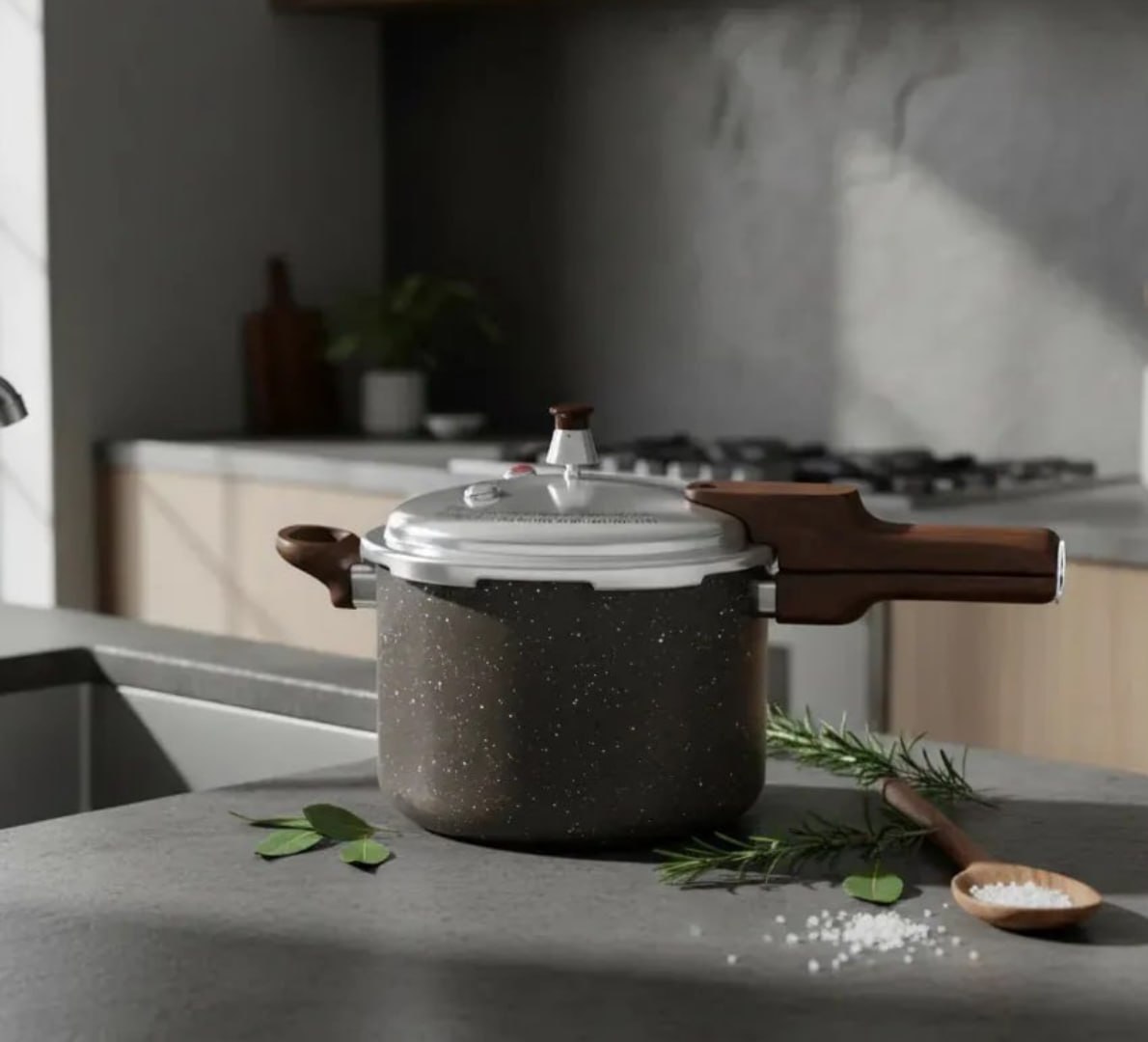 🍲 Panela De Pressão Fechamento Externo Presscook Grafito 4,2l - Mimo Style