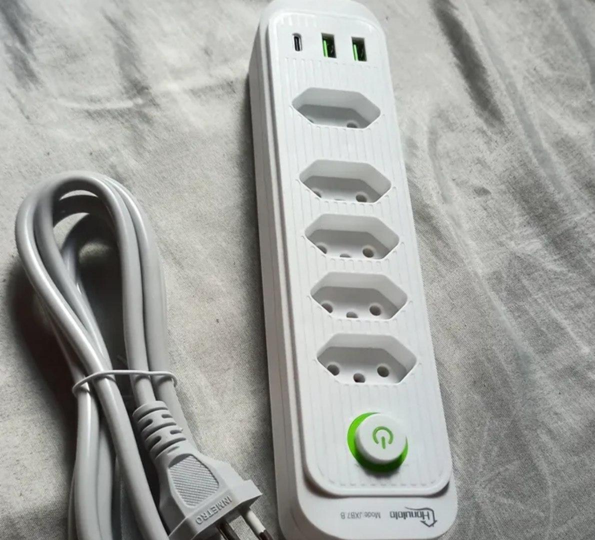 🔌 Extensão 5 Tomadas e 2 USB Bivolt