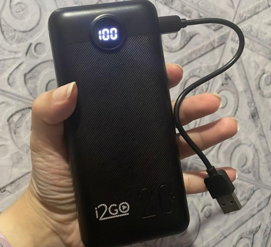 🔋 Carregador Portátil (Power Bank) I2GO Ultra Rápido 20000mAh