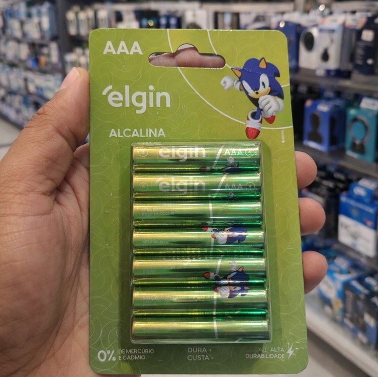 🔋 Pilha Alcalina AAA com 16 unidades Elgin